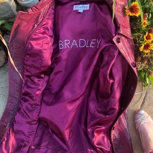 Jacket leather Bradley Bayou size XL red rare
